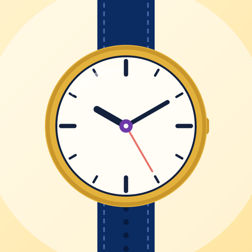 Montre classique, vue détaillée